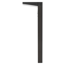 LED zahradní solární sloupkové svítidlo s čidlem soumraku, VEREA, 10,7 × 15,4 × 50 cm