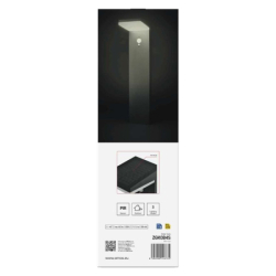 LED zahradní solární sloupkové svítidlo s čidlem soumraku, VEREA, 10,7 × 15,4 × 50 cm