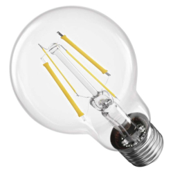 LED žárovka Filament A60 / E27 / 5,9 W (60 W) / 806 lm / teplá bílá, 3 ks