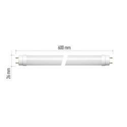 LED zářivka T8 9 W 60 cm neutrální bílá, 25 ks
