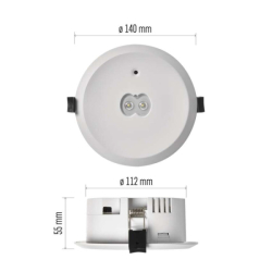 Nouzové svítidlo ORSU 6W 450lm 3h MT