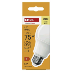 LED žárovka Basic A60 / E27 / 11W (75 W) / 1055 lm / teplá bílá