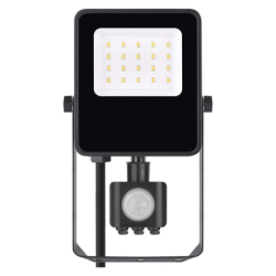 LED reflektor VISIO s pohybovým čidlem, 10 W, černý, neutrální bílá