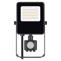LED reflektor VISIO s pohybovým čidlem, 20 W, černý, neutrální bílá