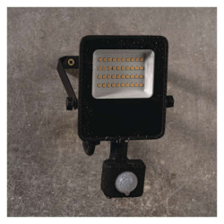LED reflektor VISIO s pohybovým čidlem, 20 W, černý, neutrální bílá