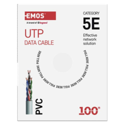Datový kabel UTP CAT 5E PVC Basic, 100m, 100 m