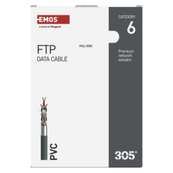 Datový kabel FTP CAT 6, 305m, 305 m