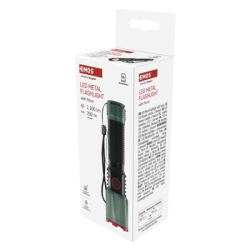 LED nabíjecí kovová svítilna 1200 lm, 2200 mAh