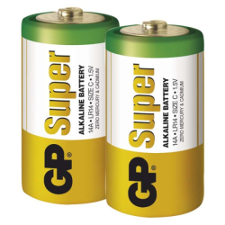 Alkalická baterie GP Super C (LR14), 2 ks, 2 ks