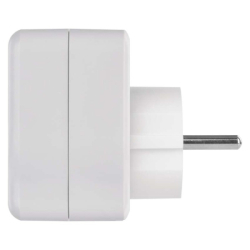 Rozbočovací zásuvka 1×, 1×USB-A+1×USB-C, bílá