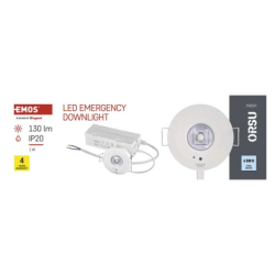 Nouzové svítidlo ORSU 1W 130lm 3h MT
