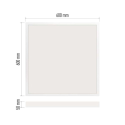 LED panel BAXXO 60×60, čtvercový přisazený bílý, 36W neutr. bílá