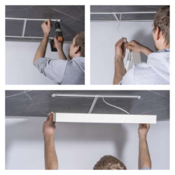 LED panel BAXXO 60×60, čtvercový přisazený bílý, 36W neutr. bílá