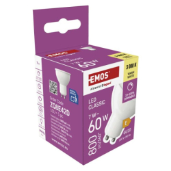 LED žárovka Classic MR16 / GU10 / 7 W (60 W) / 800 lm / teplá bílá / stmívatelná