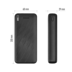 Powerbanka EMOS AlphaQ3, 20 000 mAh, 22,5 W, černá