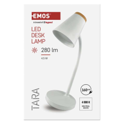 LED stolní lampa TARA, bílá