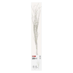 LED dekorace – 2x březová větvička, 60 cm, 3x AA, venkovní i vnitřní, teplá bílá, časovač