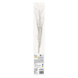 LED dekorace – 2x březová větvička, 60 cm, 3x AA, venkovní i vnitřní, teplá bílá, časovač