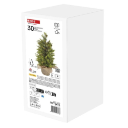 LED svítící stromek, 50 cm, venkovní i vnitřní, teplá bílá, časovač