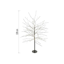 LED svítící stromek, 120 cm, venkovní i vnitřní, teplá bílá, časovač