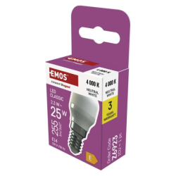 LED žárovka do ledničky ST26 / E14 / 2,3 W (25 W) / 255 lm / neutrální bílá