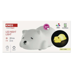 LED noční světlo medvěd P3325, nabíjecí