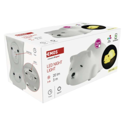 LED noční světlo medvěd P3325, nabíjecí