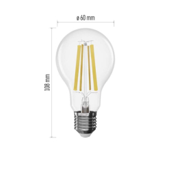 LED žárovka Filament A60 / E27 / 11 W (100 W) / 1 521 lm / neutrální bílá / stmívatelná
