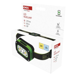 LED nabíjecí čelovka P3545, 175 lm, 50 m, Li-Pol 800 mAh