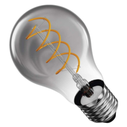 LED žárovka DECO SMOKED A60 / E27 / 4,5 W (19 W) / 180 lm / flame