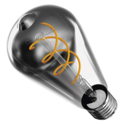 LED žárovka DECO SMOKED ST64 / E27 / 4,5 W (19 W) / 180 lm / flame