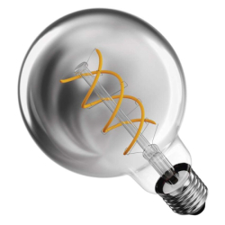 LED žárovka DECO SMOKED G95 / E27 / 4,5 W (19 W) / 180 lm / flame
