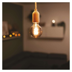 LED žárovka DECO SMOKED G95 / E27 / 4,5 W (19 W) / 180 lm / flame