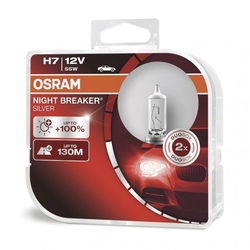 Autožárovka OSRAM H7 55W 12V Night Breaker Silver, 2 ks