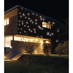 LED dekorativní projektor – padající vločky, venkovní