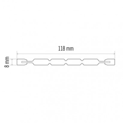 Lineární halogenová žárovka J118 400W R7s teplá bílá