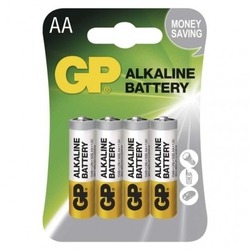 Alkalická baterie GP Alkaline AA (LR6), 4 ks