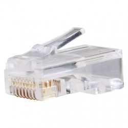 Konektor pro UTP kabel (lanko), bílý, 20 ks