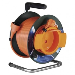 PVC prodlužovací kabel na bubnu – spojka, 50m, 1,5mm2