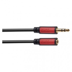 JACK kabel 3,5mm stereo, vidlice - 3,5mm zásuvka 2,5m