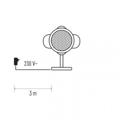 LED dekorativní projektor – hvězdičky, venkovní