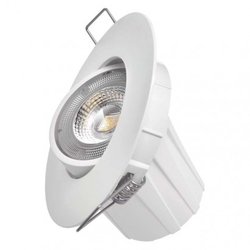 LED bodové svítidlo Exclusive bílé, kruh 8W neutrální bílá
