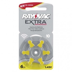 Baterie do naslouchadel RAYOVAC H10MF, blistr, 6 ks