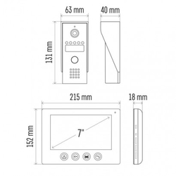 Sada videotelefonu EMOS EM-03M 2WIRE