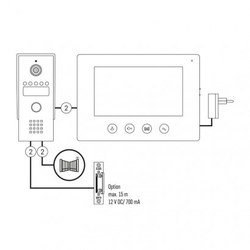 Sada videotelefonu EMOS EM-03M 2WIRE