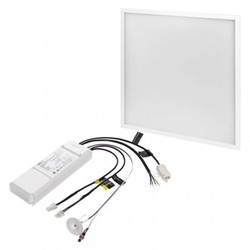 LED panel 60×60, čtvercový vestavný bílý, 40W neutr. b. UGR, Emergency