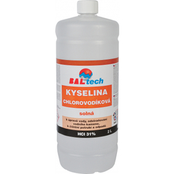 BALtech kyselina chlorovodíková solná 31 %, balení 3 × 2 l