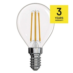 LED žárovka Filament Mini Globe 4W E14 teplá bílá