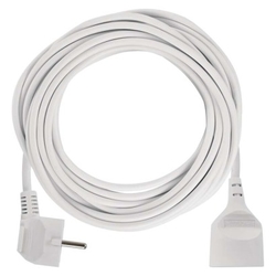 Prodlužovací kabel 10 m / 1 zásuvka / bílý / PVC / 1,5 mm2