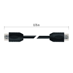 HDMI 2.0 high speed kabel A vidlice – A vidlice 0,75 m